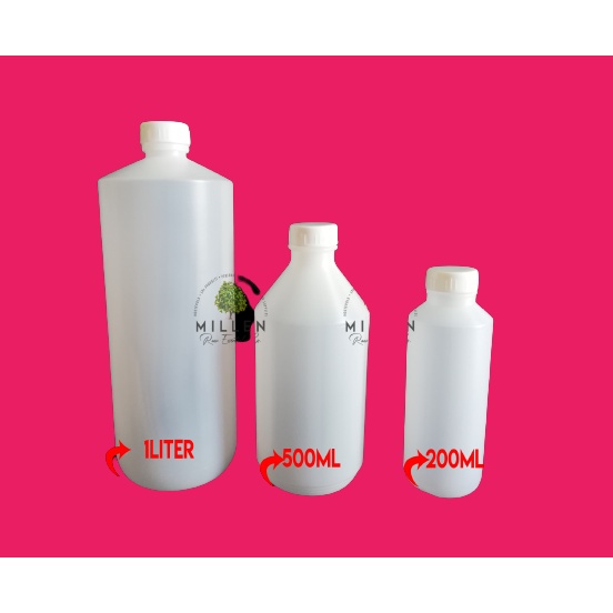 HDPE Containers Natural HDPE Bottles 500ML, 1LITER Shopee Philippines