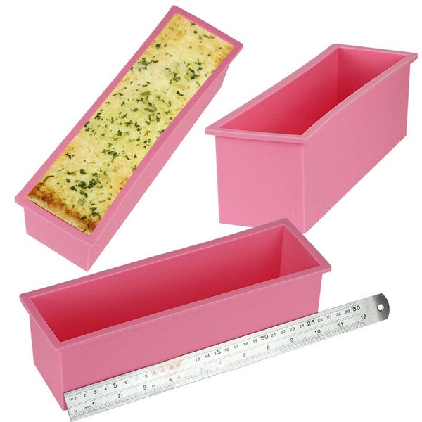 2Pcs Silicone Soap Mold Box DIY Tools Toast Loaf Moulds Loaf Bread Molds Soap Making Tool