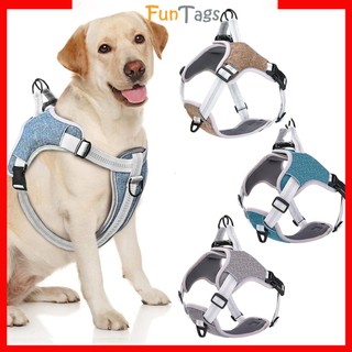 Reflective Pet Dog Harness with Leash Nylon Adjustable Dog Harness Vest for Big Large Dogs