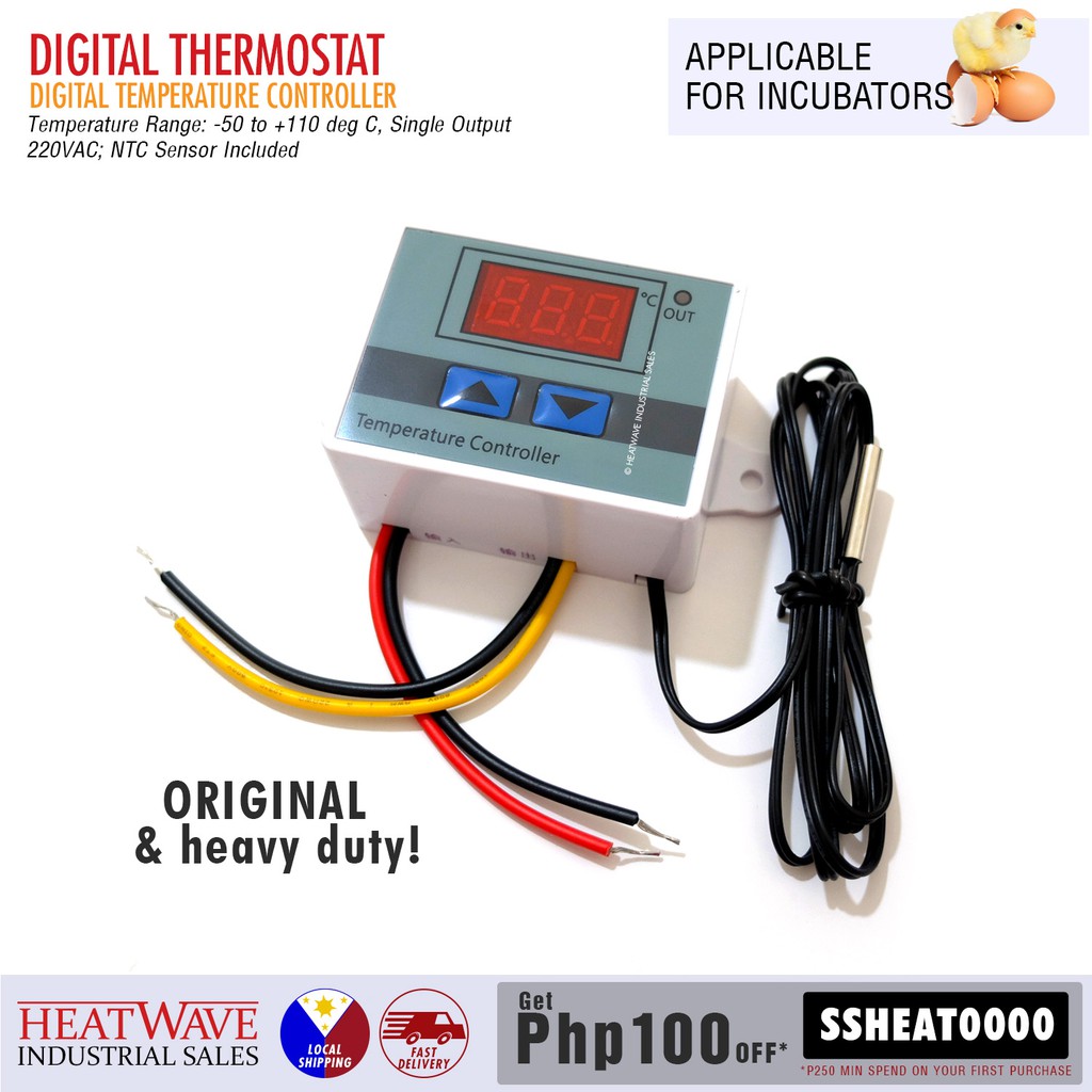 DIGITAL THERMOSTAT XHW3001 FOR INCUBATOR Shopee Philippines