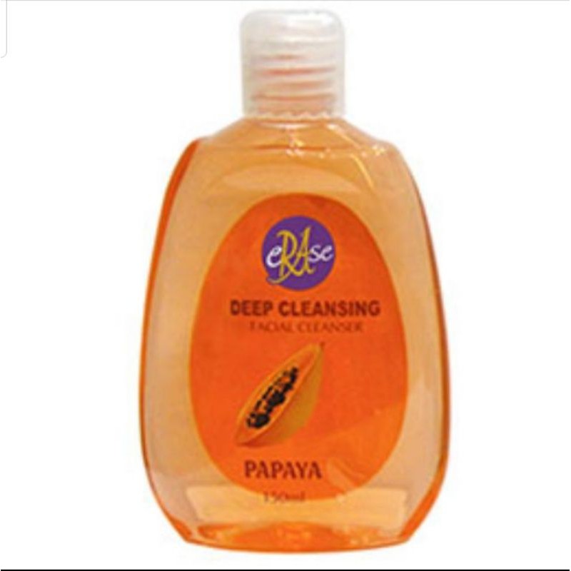 Erase Facial Cleanser Papaya (150ml) Shopee Philippines