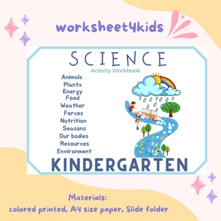 46, Pages Science Workbook Kindergarten (2 Pages per sheet)