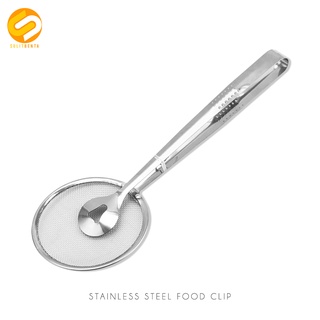 Stainless Steel food clip snack fryer strainer fried tong Fried Capit Clamp with Oil Drain