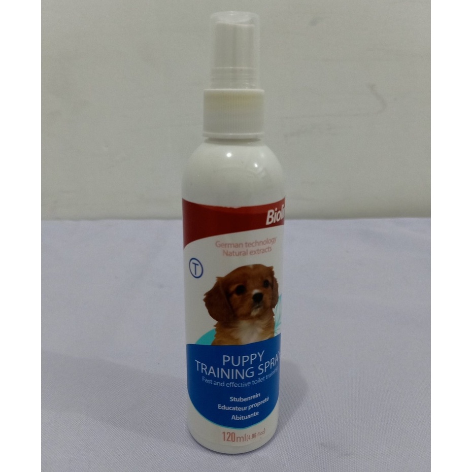50ml and 120ml Bioline Dog Training Spray Pet Potty Aid Training Liquid Puppy Trainer #6