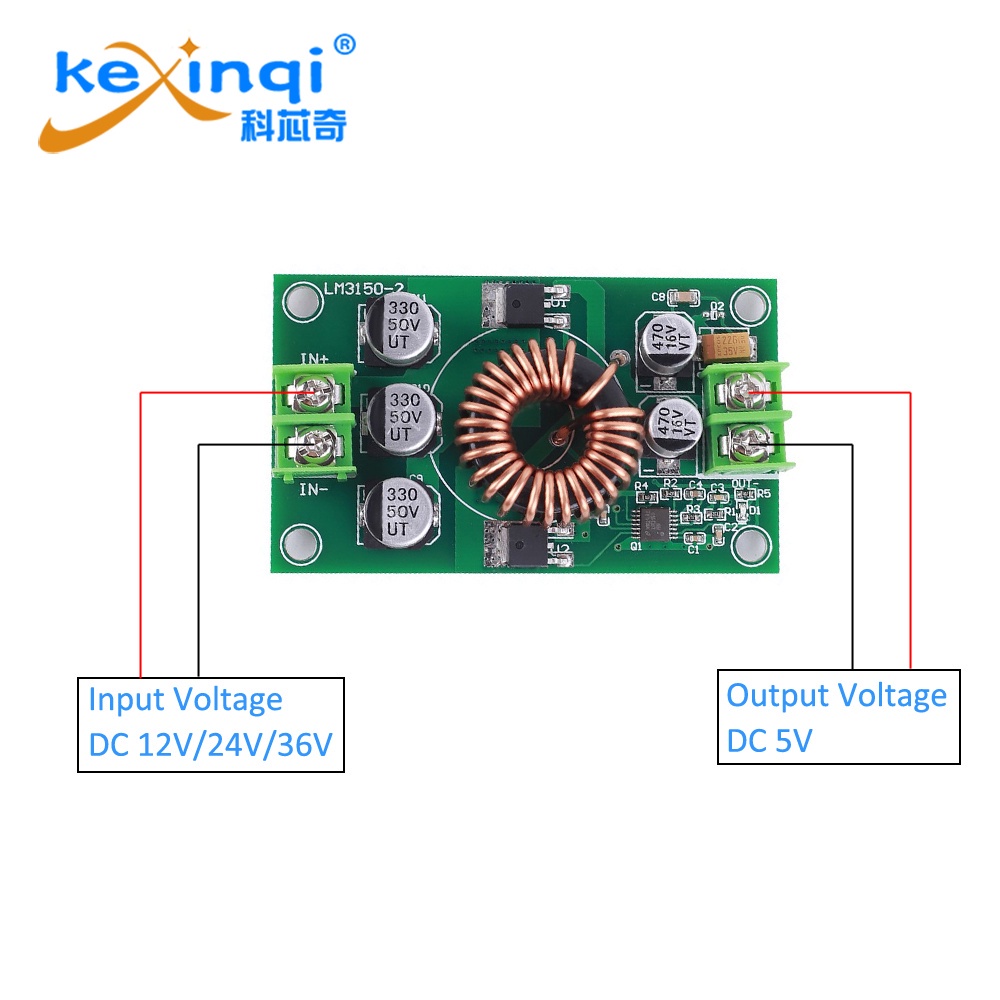 DC-DC Wandler 12V/24V/36V/48V Auf 5V 1A - Kompakter Spannungswandler Für Auto & Projekte