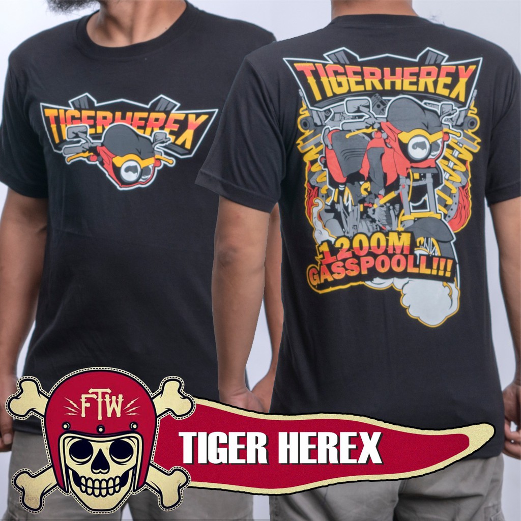 Herex Tiger Motorcycle Shirts Tiger Shirts Herex Tiger Shirts Cb Aniversary T Shirts Cb Herex Clothes Shopee Philippines