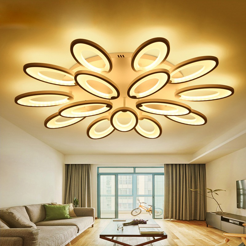 White Acrylic Modern led ceiling lights for living room Modern Lamp ...