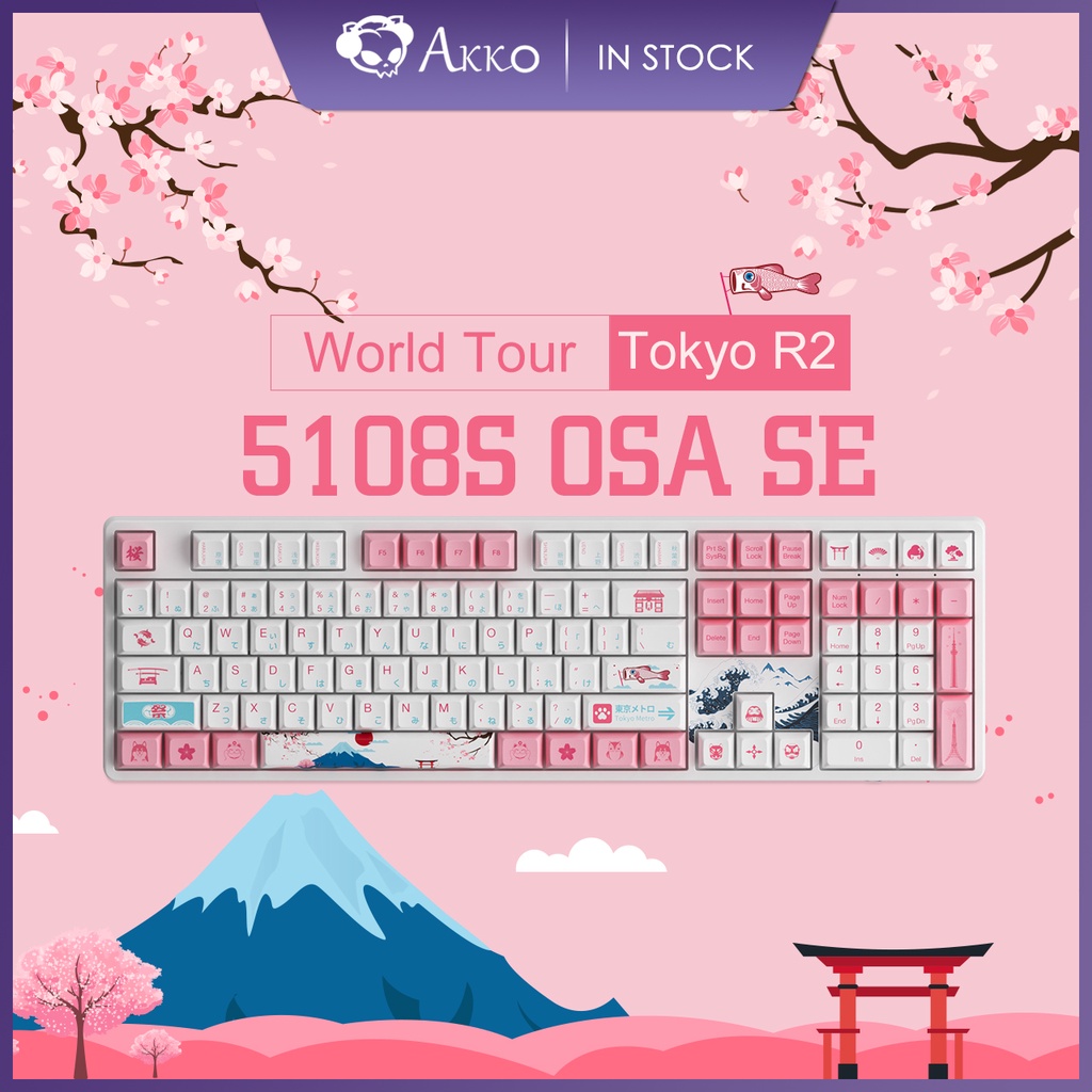 LhwV Akko World Tour Tokyo R2 5108S Wired Gaming Mechanical Keyboard