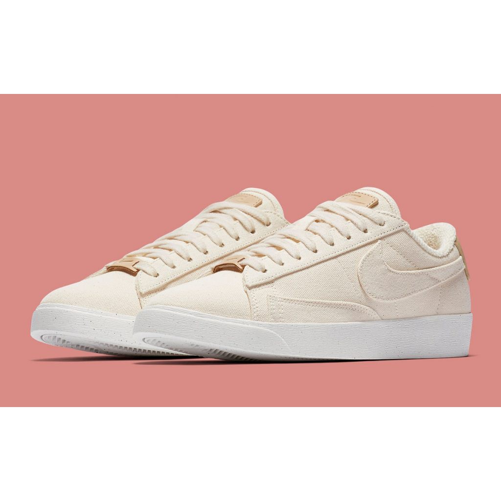 nike blazer low cream