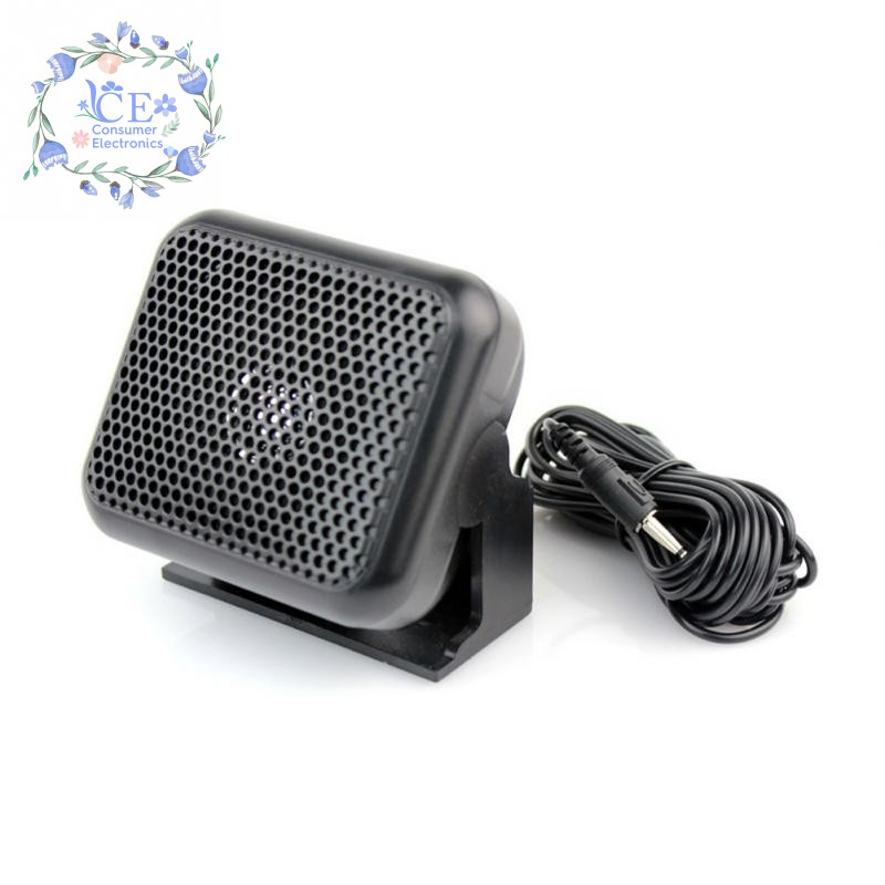 Sanpyl Wired External Speaker NSP-100 Mini External Speaker Mobile Radio Microphone for Kenwood Yaesu ICOM Ham Car Radios with a 3W Speaker 