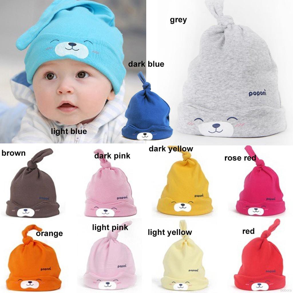 newborn baby cotton hats