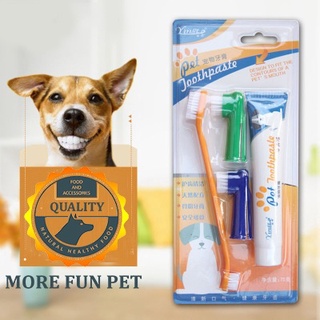 Dog Toothbrush Set Pet Supplies Cat Toothpaste Set Mouth Cleaning Care