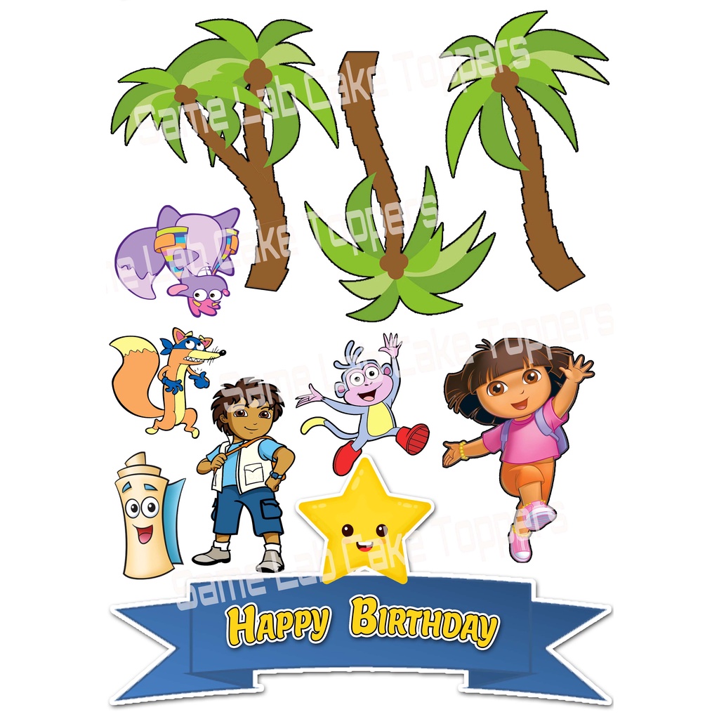 Dora Cake Topper Set Shopee Philippines