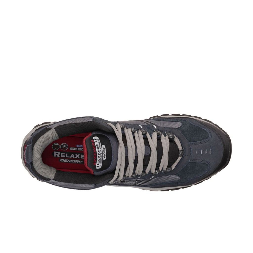 skechers for work men's soft stride canopy slip resistant work boot