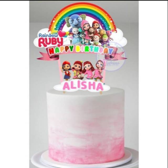 Rainbow Ruby Cake Topper Shopee Philippines