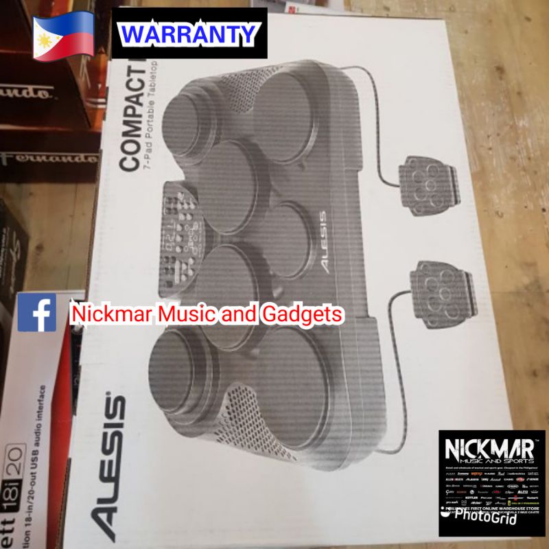 ALESIS COMPACT 7 PORTABLE TABLE TOP DRUM KIT DRUM SET Shopee Philippines