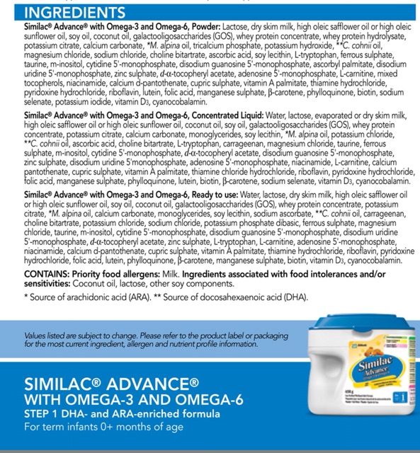 similac advance español