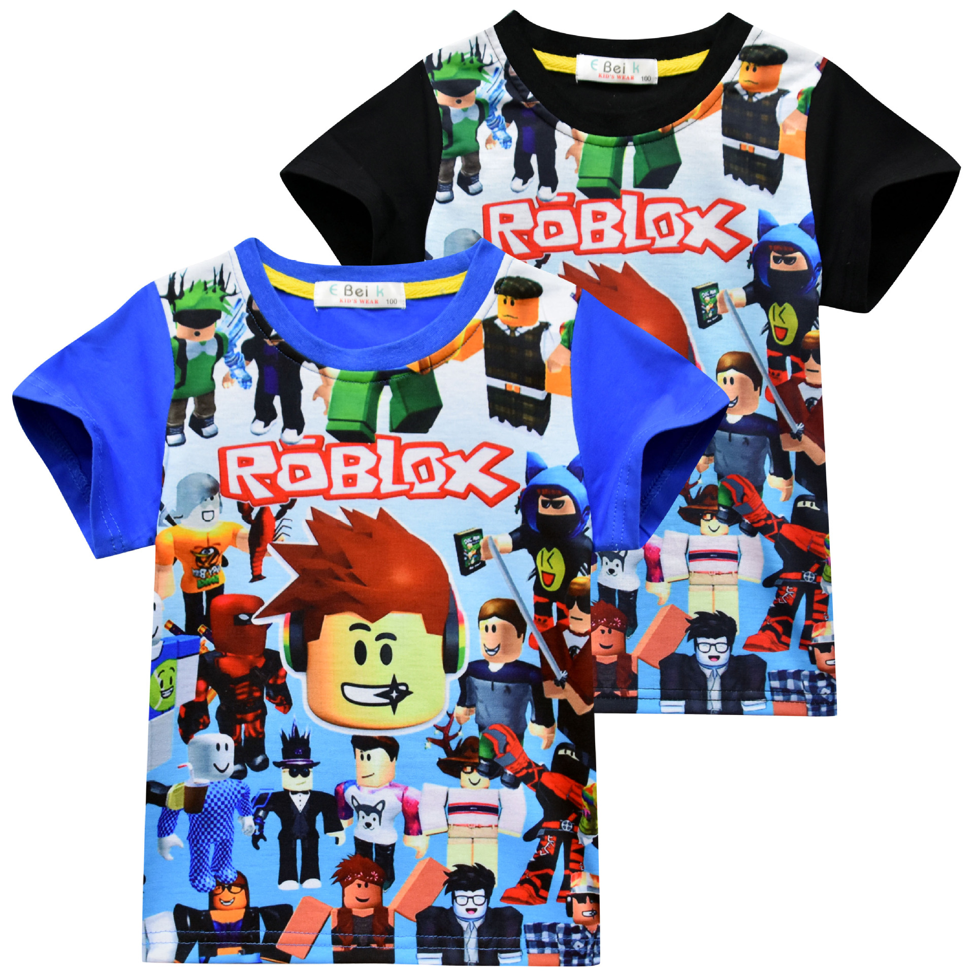 Cross Border Exclusively For Roblox Cartoon Game Children S Short Sleeved Children S T Shirt Big Boy S T Shirt Top Shopee Philippines - cross the border roblox game