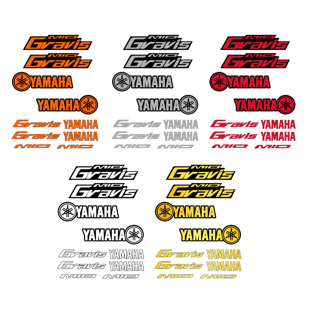 Yamaha Mio Gravis Stickers Decals 1 Set | Shopee Philippines