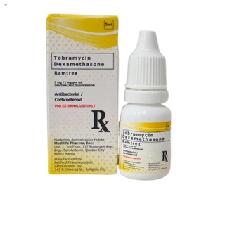 ஐ✆Ramtrex Tobramycin+ dexamethasone Eye drops for pets dogs cats antibacterial eye care for petseasy