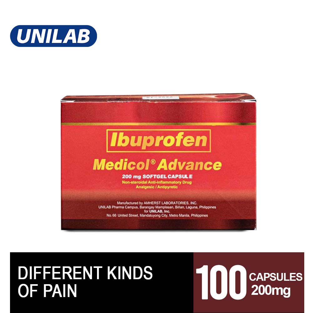 Medicol Advance 100 Capsules 200mg (Relieves Headache, Body Pain