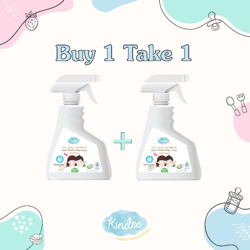 Buy 1 Take 1 (B1T1) Kindee Organic Food Grade Hand Sanitizer (6m ...