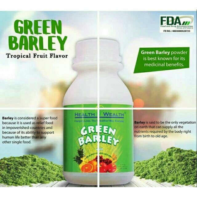 AUTHENTIC GREEN BARLEY tropical fruit powder juice drink mix Shopee