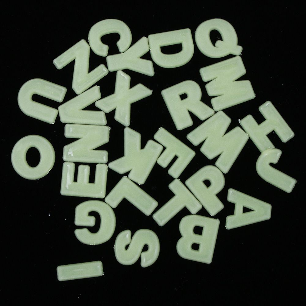 Fluorescent Toys Alphabet Home Decor 26 Letters Wall Stickers Glow