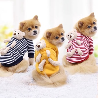 Pet Dog Detachable Bear Clothes Cotton Shirt Cat Garment