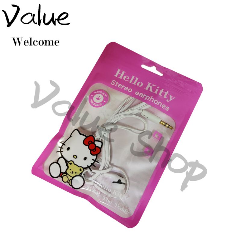 Hello Kitty Universal Earphone Headset Hellokitty Earphones Shopee
