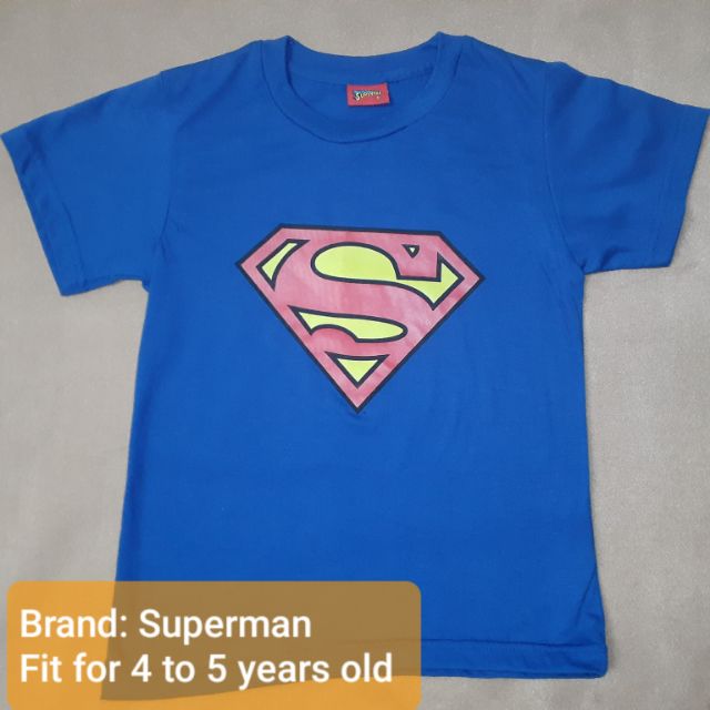 T-shirt Superman Acid Wash Official DC Comics Indigo Mens