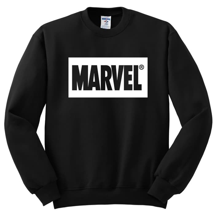 marvel logo sweater