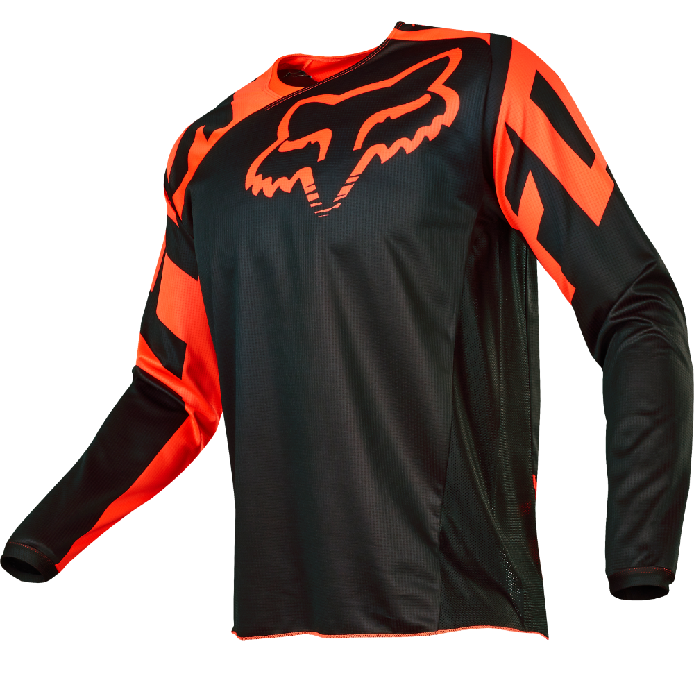 Shirt Red Orange Cycling Mtb Jersey MX 