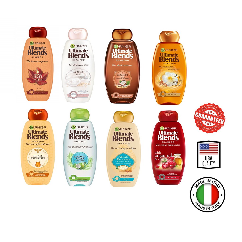 Garnier Ultimate Blends Vegan Formula Shampoo 360mL Shopee Philippines