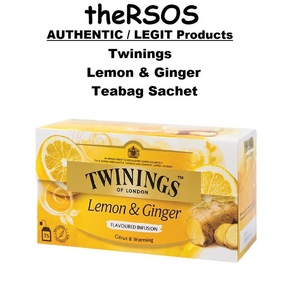 Twinings Lemon & Ginger (Per Tea bag Sachet) | Shopee Philippines