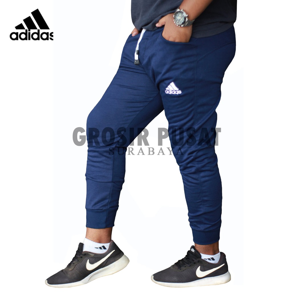 blue adidas training pants