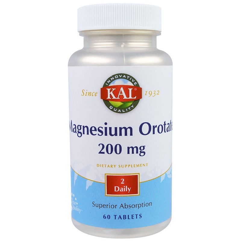 KAL, Magnesium Orotate, 200 mg, 60 Tablets Shopee Philippines