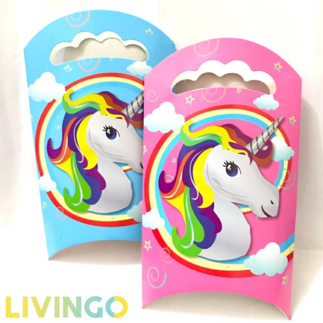 10pcs unicorn paper loot bag 14cmx25cm shopee philippines