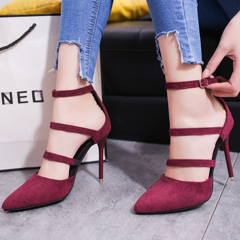 high heels with pointed toe