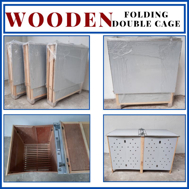 Wooden Folding Cage Double for Gamefowl "Sabong/Derby" Shopee Philippines
