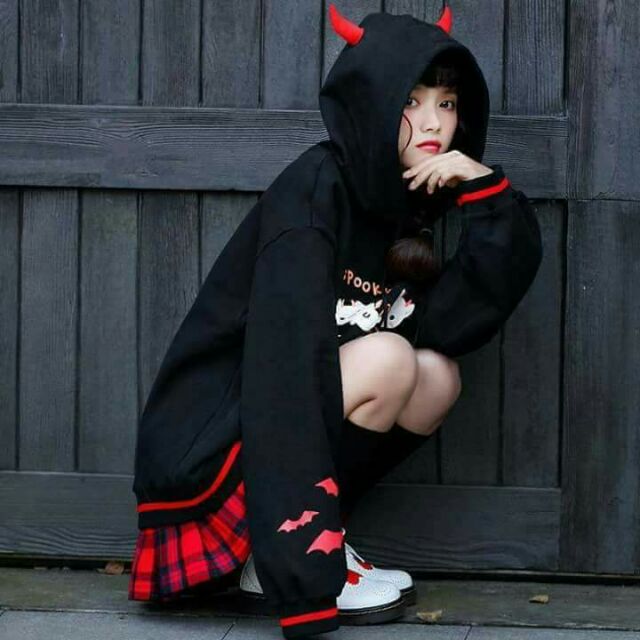 kawaii devil hoodie