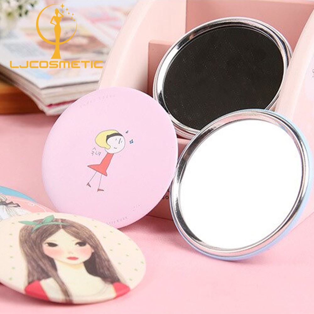 Mini Cute Mirror Small Pocket mirror Cartoon makeup mirror | Shopee ...