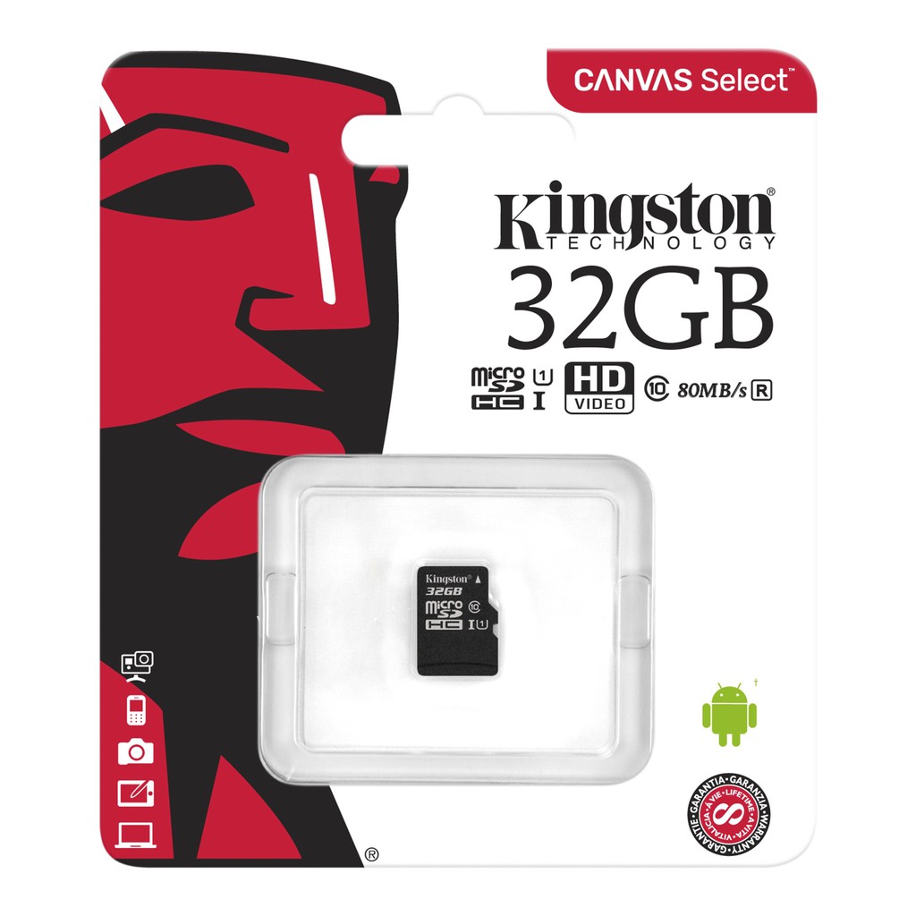 Kingston Micro Sd Microsd Card 32gb 80mbps Class 10 Official Warranty Shopee Philippines
