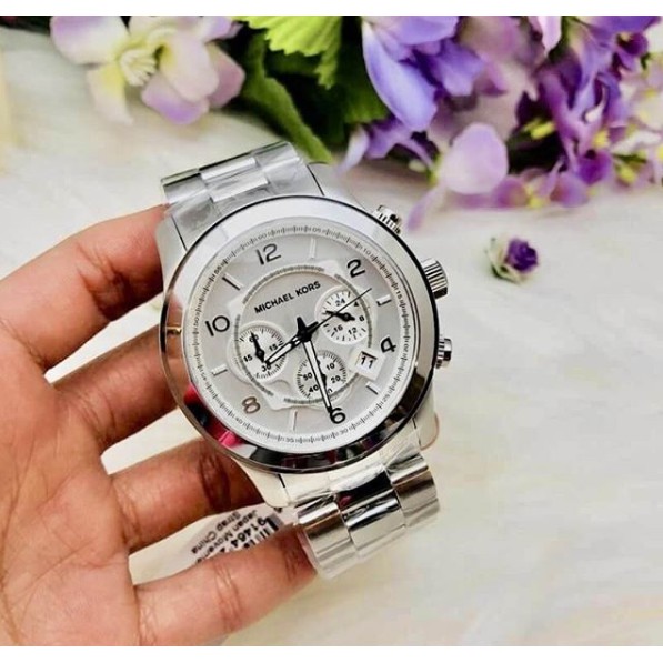 Michael Kors Runway Dial Silver-tone Men's Watch - MK8086 | Shopee  Philippines