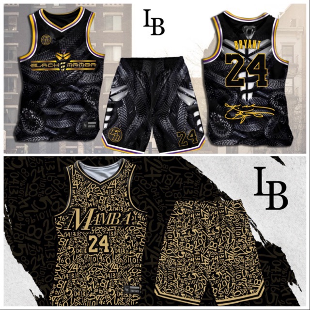 Kobe Bryant - Black Mamba Full Sublimation Basketball Jersey | Shopee