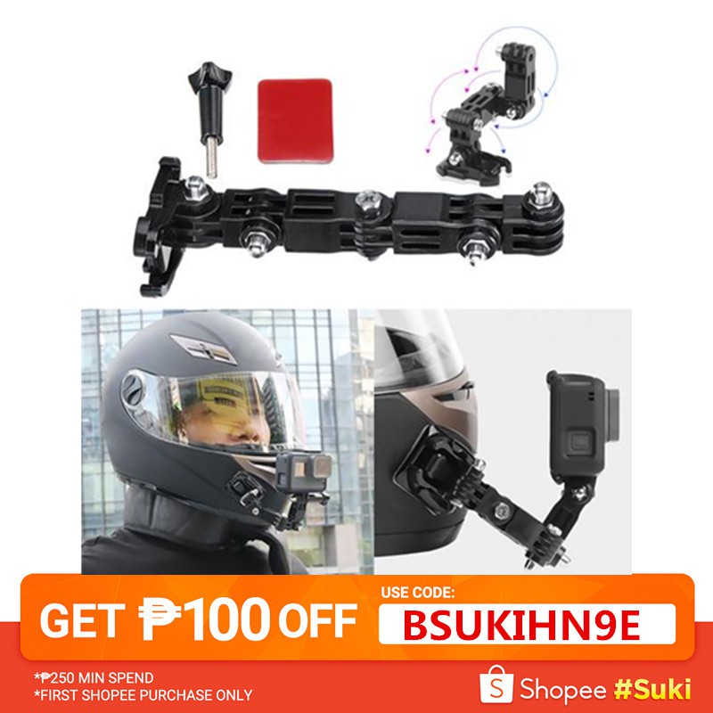 helmet chin mount for action camera