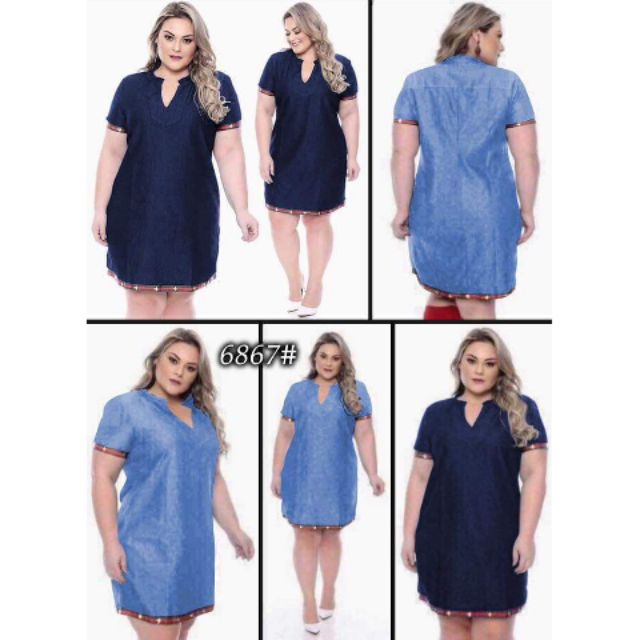 denim dress for chubby