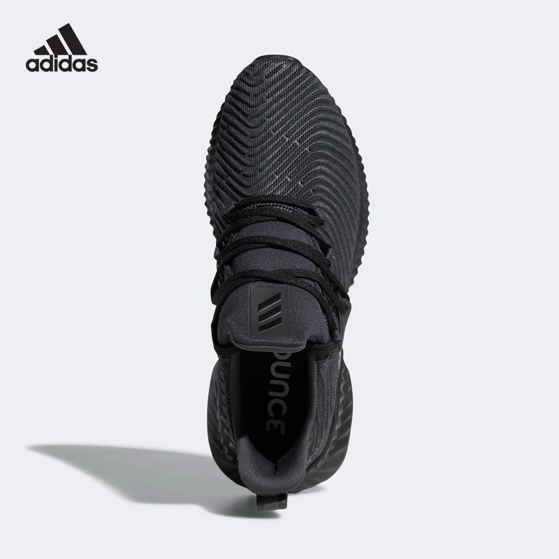 Adidas Alpha Bounce Running Sports Shoes Men&Women Black Adidas Alpha Bounce Running Sports Shoes Men&Women Black