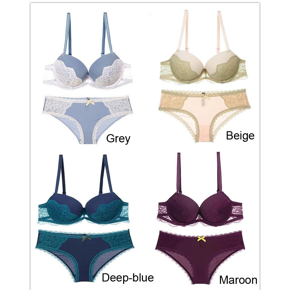 push up bra and panty set
