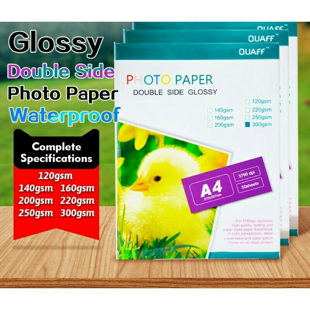Photo Paper Double Sided Glossy
